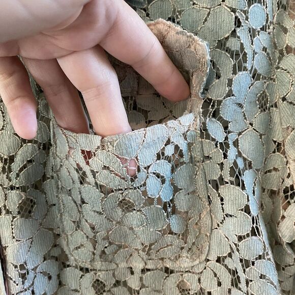 Aratta Silent Journey Tunic Womens Small Ombré Button Front Lace Anthropologie - Picture 2 of 13